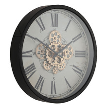 46cm Industrial Cogs Metal Wall Clock